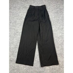 French Connection Harrie Tailored Dress Pants Womens XS Black Pleated High Rise